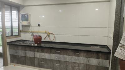 Kitchen Image of 1250 Sq.ft 2 BHK Apartment / Flat for rent in Creative Anand Avenue, Jahangirabad Surat for Rs. 22000
