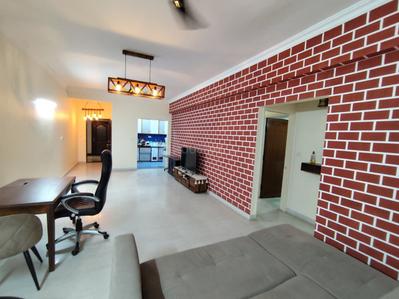 Hall Image of 1250 Sq.ft 2 BHK Apartment / Flat for rent in Prestige Palms, Whitefield Bengaluru for Rs. 62000