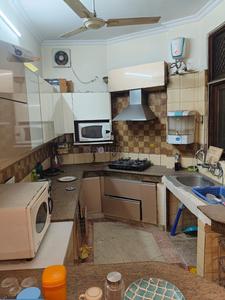 Kitchen Image of 1350 Sq.ft 3 BHK Builder Floor for rent in Kirti Nagar New Delhi for Rs. 55000