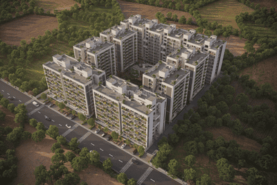 Image of 1440 Sq.ft 2 BHK Apartment / Flat for sale in The Olive, Gota, Ahmedabad for Rs. 7000000