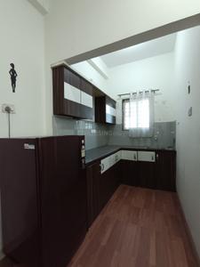Kitchen Image of 680 Sq.ft 1 BHK Apartment / Flat for rent in Mahalakshmi Nagar Indore for Rs. 19999