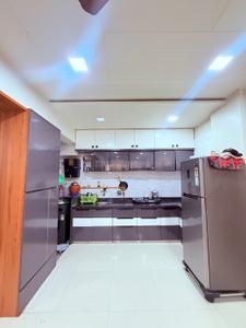 Kitchen Image of 1450 Sq.ft 3 BHK Apartment / Flat for sale in Samay Shine, Shela Ahmedabad for Rs. 8500000