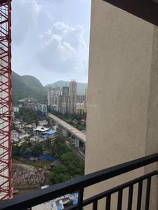 Balcony Image of 1400 Sq.ft 3 BHK Apartment / Flat for rent in National Trinity Paradise Phase 1, Shilphata Thane for Rs. 24000