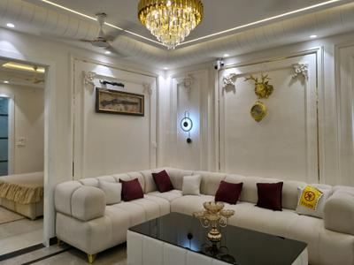 Living Room Image of 1000 Sq.ft 3 BHK Apartment / Flat for sale in S K The Precious Floors by S K Construction Delhi, Dwarka Mor New Delhi for Rs. 7600000