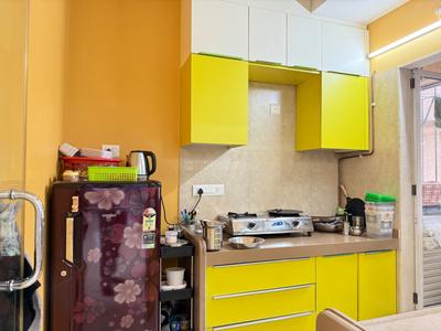 Kitchen Image of 700 Sq.ft 1.5 BHK Apartment / Flat for rent in Dosti West County Oak, Thane West Thane for Rs. 34000