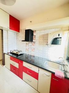 Kitchen Image of 561 Sq.ft 2 BHK Apartment / Flat for rent in Virat Green Avenue, Shilphata Thane for Rs. 22000