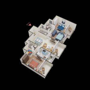 Image of 1161 Sq.ft 2 BHK Apartment / Flat for sale in Runwal The Central Park, Chinchwad, Pune for Rs. 11700000