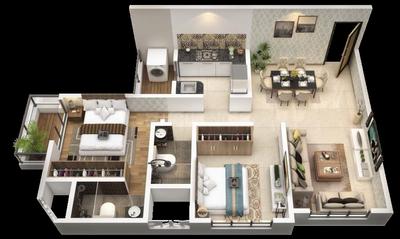 Image of 804 Sq.ft 2 BHK Apartment / Flat for sale in Ghatkopar East, Mumbai for Rs. 13900000