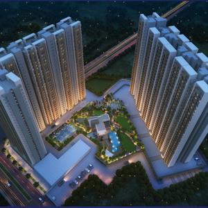 Image of 715 Sq.ft 1 BHK Apartment / Flat for sale in Palm Vista A1 &amp; A2, Shilphata, Thane for Rs. 4250000