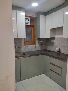 Kitchen Image of 900 Sq.ft 3 BHK Builder Floor for rent in Sheikh Sarai New Delhi for Rs. 40000