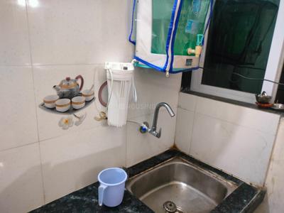 Kitchen Image of 525 Sq.ft 1 BHK Builder Floor for rent in Rabale Navi Mumbai for Rs. 25500