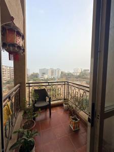 Balcony Image of 1000 Sq.ft 2 BHK Apartment / Flat for rent in Nyati Ethos, Mohammed Wadi Pune for Rs. 22000