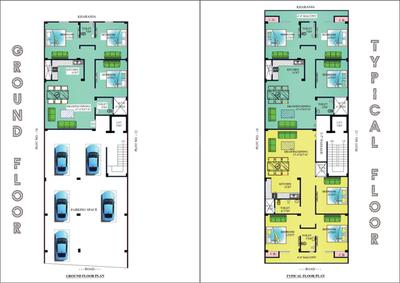 Image of 1250 Sq.ft 3 BHK Apartment / Flat for sale in Prabhu nivas, Gujaini, Kanpur for Rs. 6000000