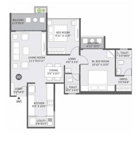 Image of 3143 Sq.ft 4 BHK Apartment / Flat for sale in Austin Yana, Tathawade, Pune for Rs. 25000000