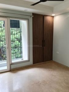 Bedroom Image of 1440 Sq.ft 3 BHK Builder Floor for rent in Chittaranjan Park New Delhi for Rs. 86000