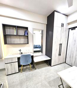 Bedroom Image of 450 Sq.ft 1 RK Studio for rent in Urban Suites, Jagatpura Jaipur for Rs. 22000