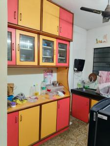 Kitchen Image of 600 Sq.ft 1 BHK Apartment / Flat for rent in Ayodhya Nagari Shinde Gardens, Bopodi Pune for Rs. 17000