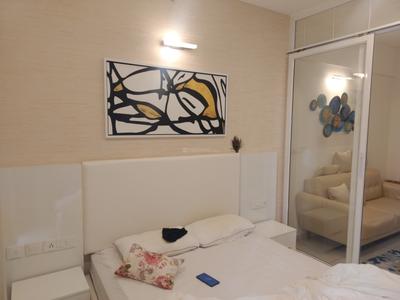 Bedroom Image of 550 Sq.ft 1 RK Apartment / Flat for rent in L And T Raintree Boulevard, Sahakara Nagar Bengaluru for Rs. 47000