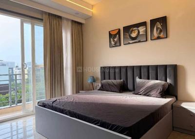 Bedroom Image of 440 Sq.ft 1 BHK Apartment / Flat for rent in My Home Abhra, Madhapur Hyderabad for Rs. 12000