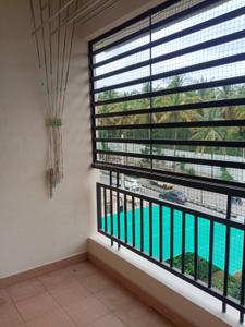 Balcony Image of 1450 Sq.ft 3 BHK Apartment / Flat for rent in Sri Residency, Rajarajeshwari Nagar Bengaluru for Rs. 38000