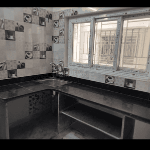 Kitchen Image of 750 Sq.ft 2 BHK Apartment / Flat for rent in Lemon Botany, Mourigram Howrah for Rs. 10500
