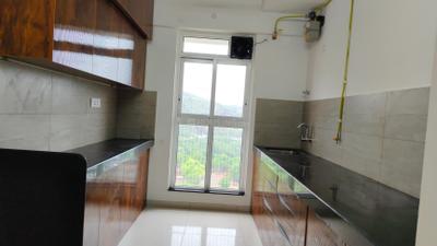 Kitchen Image of 1000 Sq.ft 2 BHK Apartment / Flat for rent in Godrej Emerald, Thane West Thane for Rs. 28000