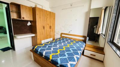 Bedroom Image of 1500 Sq.ft 3 BHK Apartment / Flat for rent in Shripad Residency, Gota Ahmedabad for Rs. 35000