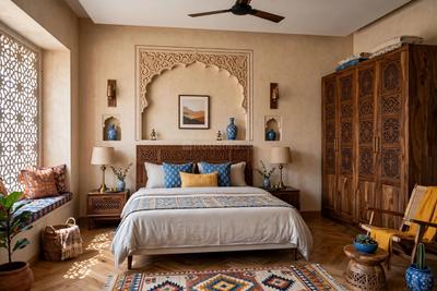 Bedroom Image of 2400 Sq.ft 4 BHK Builder Floor for rent in Shastri Nagar Jodhpur for Rs. 40000