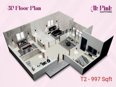 Image of 997 Sq.ft 3 BHK Apartment / Flat for sale in Sembakkam, Chennai for Rs. 5982000