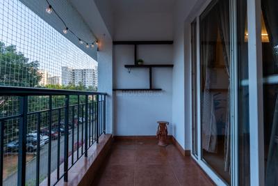 Balcony Image of 2000 Sq.ft 3 BHK Apartment / Flat for rent in Adarsh Palm Retreat Tower 1, Bellandur Bengaluru for Rs. 130000