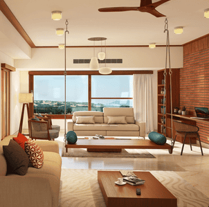 Living Room Image of 1967 Sq.ft 3 BHK Apartment / Flat for sale in Total Environment Pursuit of a Radical Rhapsody, K R Puram Bengaluru for Rs. 48500000