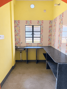 Kitchen Image of 195 Sq.ft 1 RK Independent House for rent in Birati Kolkata for Rs. 7500