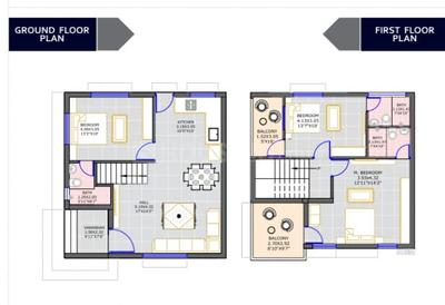 Image of 1485 Sq.ft 3 BHK Villa for sale in Chandkheda, Ahmedabad for Rs. 19500000