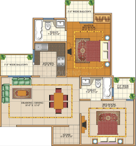 Image of 1330 Sq.ft 2 BHK Builder Floor for sale in VVIP Mangal, Raj Nagar Extension, Ghaziabad for Rs. 14000000
