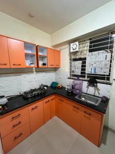 Kitchen Image of 900 Sq.ft 2 BHK Apartment / Flat for rent in Earthshastra Nariman Point, Mahalakshmi Nagar Indore for Rs. 18500
