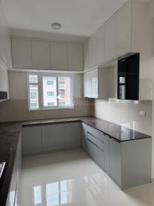 Kitchen Image of 760 Sq.ft 1 BHK Apartment / Flat for rent in Adarsh Greens, Kogilu Bengaluru for Rs. 25000