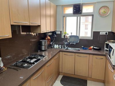 Kitchen Image of 600 Sq.ft 1 BHK Apartment / Flat for rent in GHP Trinity, Powai Mumbai for Rs. 46000