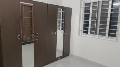 Bedroom Image of 950 Sq.ft 2 BHK Builder Floor for rent in Thanisandra Bengaluru for Rs. 23000