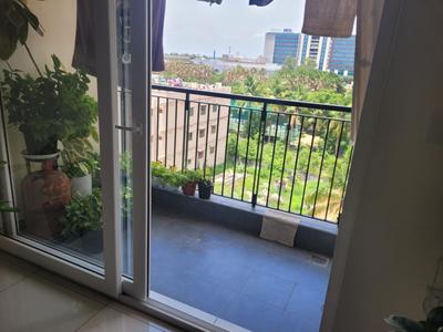 Balcony Image of 600 Sq.ft 1 BHK Apartment / Flat for rent in Olympia Opaline, Navalur Chennai for Rs. 27000