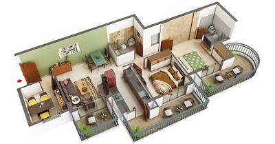 Image of 1045 Sq.ft 2 BHK Apartment / Flat for sale in Royal Heritage, Sector 70, Faridabad for Rs. 7500000