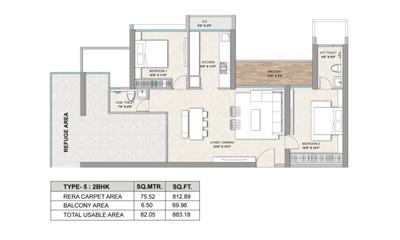 Image of 2710 Sq.ft 4 BHK Apartment / Flat for sale in Today Codename Citadel, Juinagar, Navi Mumbai for Rs. 43000000