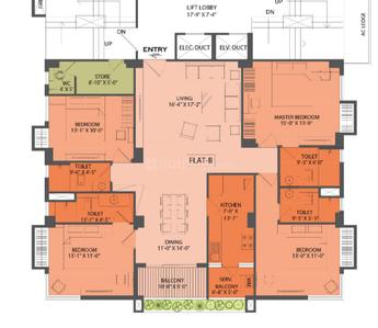 Image of 2315 Sq.ft 4 BHK Apartment / Flat for sale in Elgin, Kolkata for Rs. 57000000