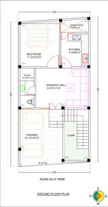 Floor Plan Image of 1700 Sq.ft 3 BHK Independent House for sale in Akhari Varanasi for Rs. 9000000