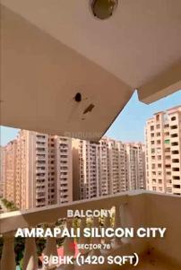 Balcony Image of 1420 Sq.ft 3 BHK Apartment / Flat for sale in Amrapali Silicon City, Sector 76 Noida for Rs. 15500000