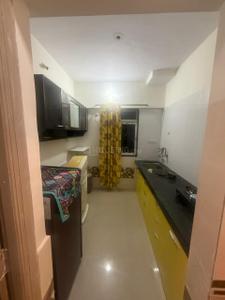 Kitchen Image of 680 Sq.ft 1 BHK Apartment / Flat for rent in Kasarvadavali Thane for Rs. 25000