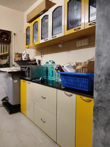 Kitchen Image of 630 Sq.ft 1 BHK Apartment / Flat for rent in Acme Amay Co-Op Housing Society, Goregaon East Mumbai for Rs. 54000