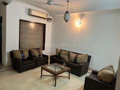 Hall Image of 500 Sq.ft 1 BHK Builder Floor for rent in Old Double Storey, Lajpat Nagar New Delhi for Rs. 25000