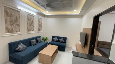Living Room Image of 850 Sq.ft 1 BHK Builder Floor for rent in Mahalakshmi Nagar Indore for Rs. 18000