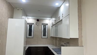Kitchen Image of 1050 Sq.ft 3 BHK Builder Floor for rent in Sector 7 Rohini New Delhi for Rs. 37000