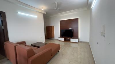 Living Room Image of 1375 Sq.ft 2 BHK Apartment / Flat for rent in Prestige West Woods, Binnipete Bengaluru for Rs. 60000